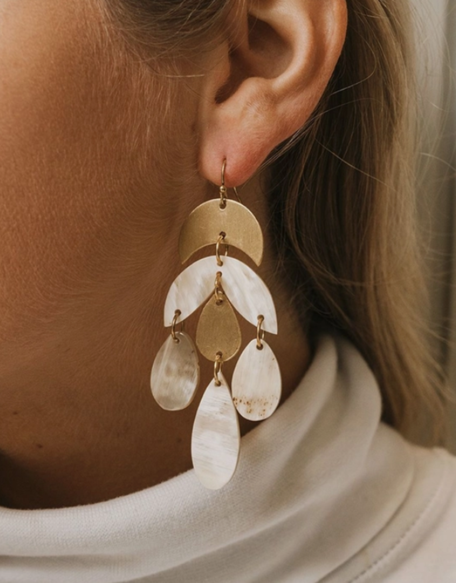 Matr Boomie Madhu Teardrop Chandelier Earrings