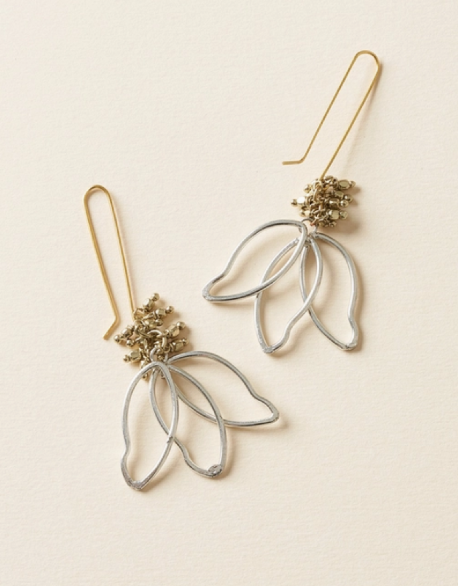 Matr Boomie Kairavini Lotus Petal Drop Earrings