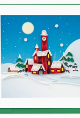 Quilling Card Quilled Santa's Village Greeting Card