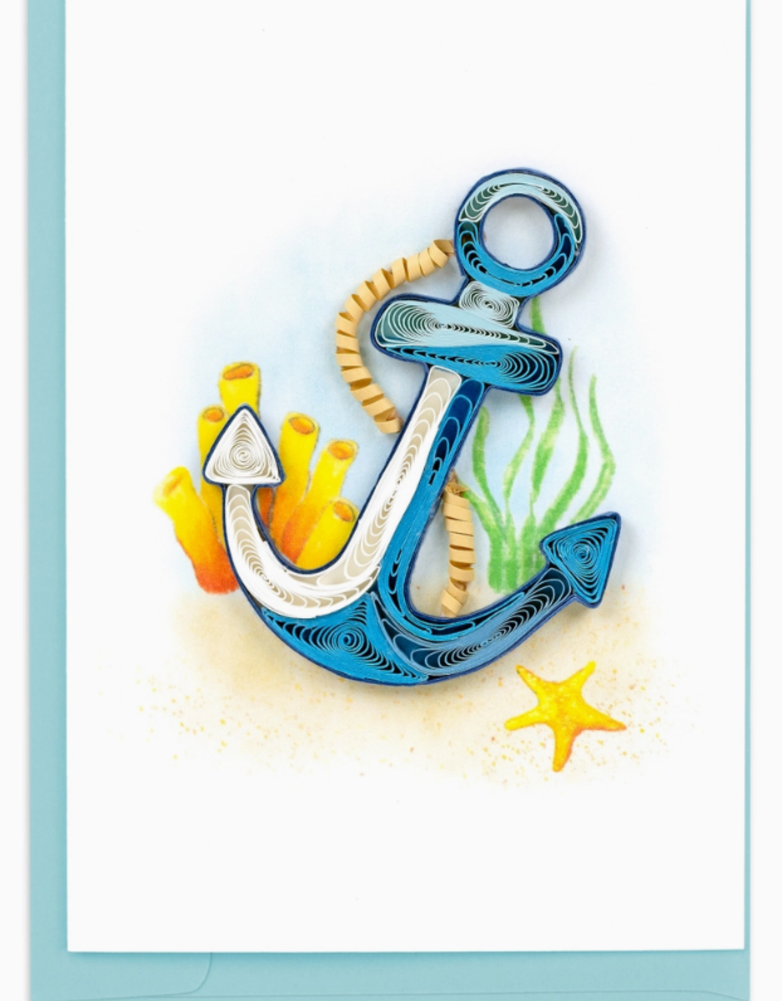 Quilling Card Quilled Anchor Under the Sea Gift Enclosure Mini Card