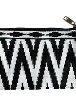 Silk Road Bazaar Zebra Zig Zag Clutch