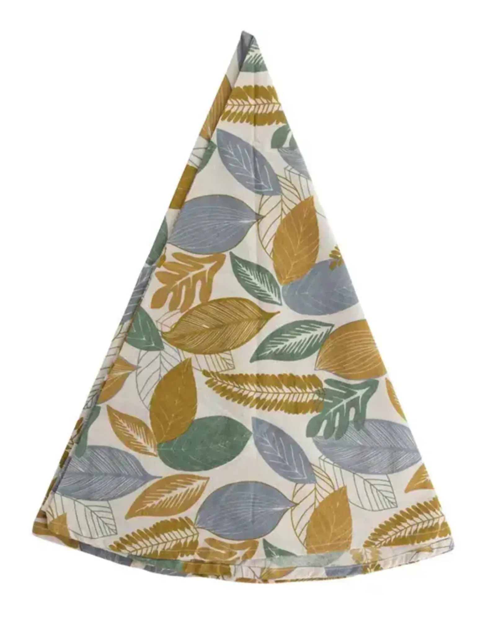 Ten Thousand Villages Blue Autumn Round Tablecloth