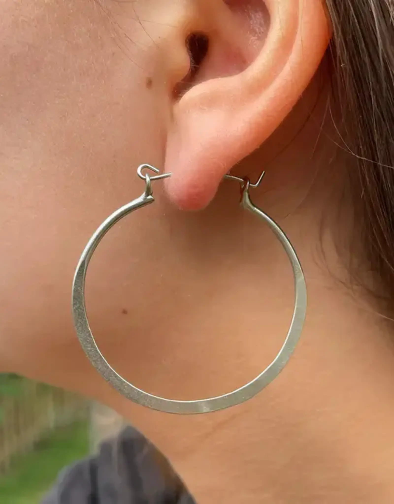 WorldFinds Organic Hoops - Silver