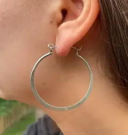 WorldFinds Organic Hoops - Silver