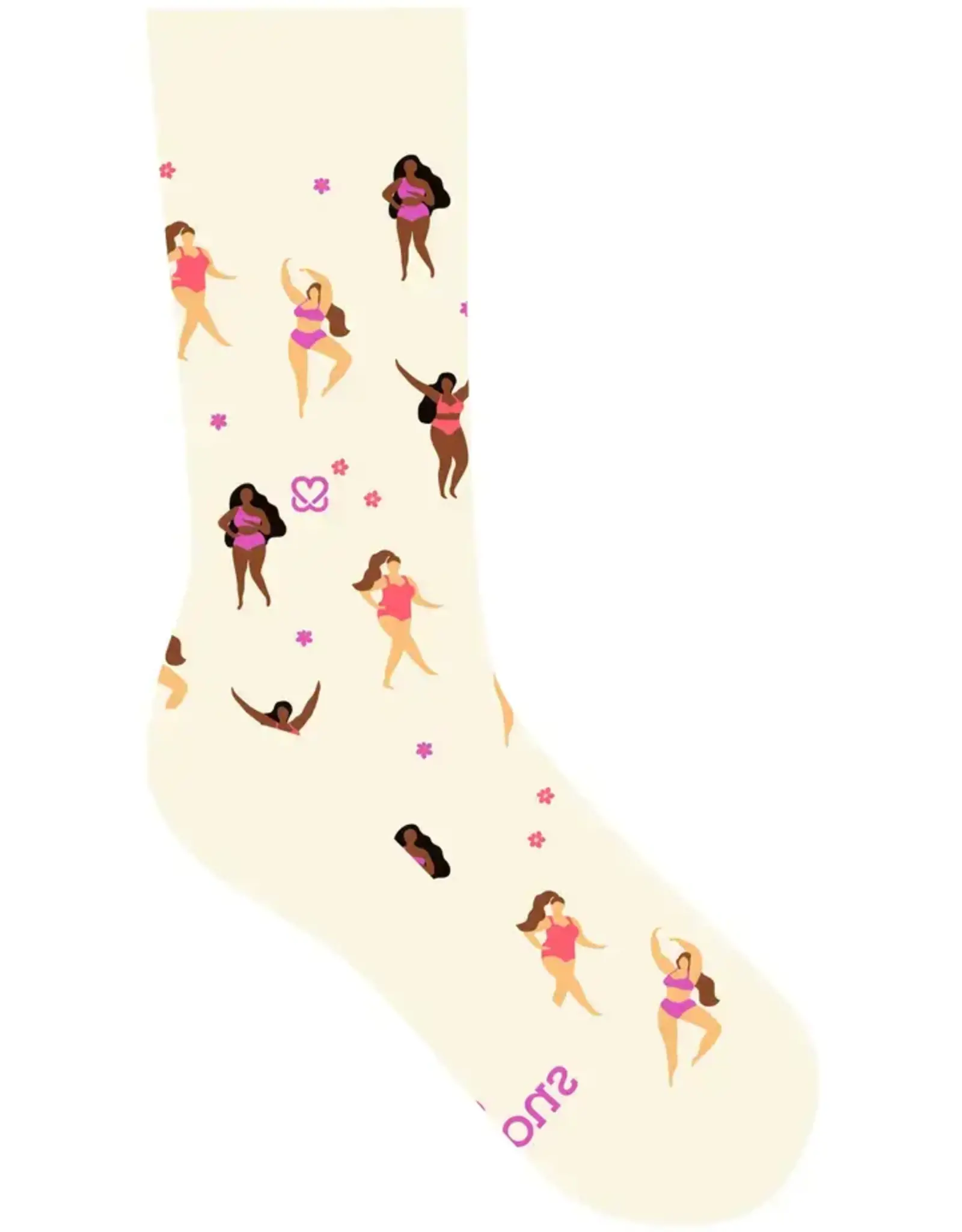 Conscious Step Socks that Support Self-Checks (Beige Women)