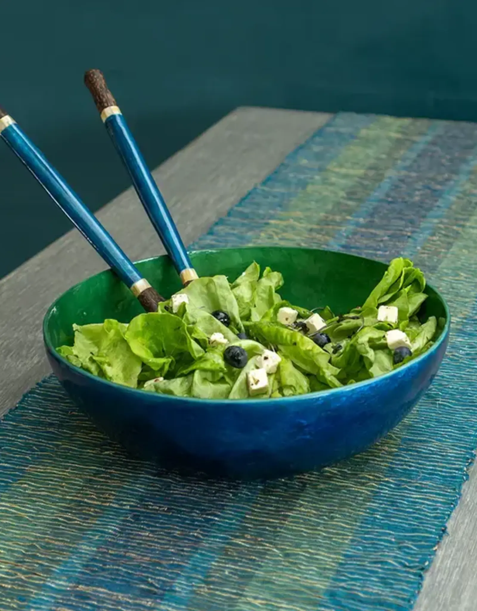 Sobremesa Green & Blue Capiz Shell Bowl