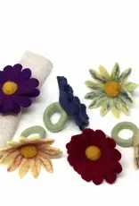Global Crafts Fall Daisy Felt Napkin Rings