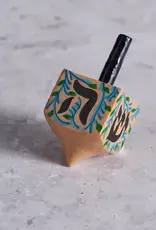Ten Thousand Villages Painted Wood Dreidel