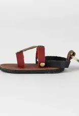 Ten Thousand Villages Chappal Mini Sandal Leather Keychain