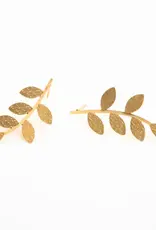 Starfish Project Flourish Vine Leaf Earrings