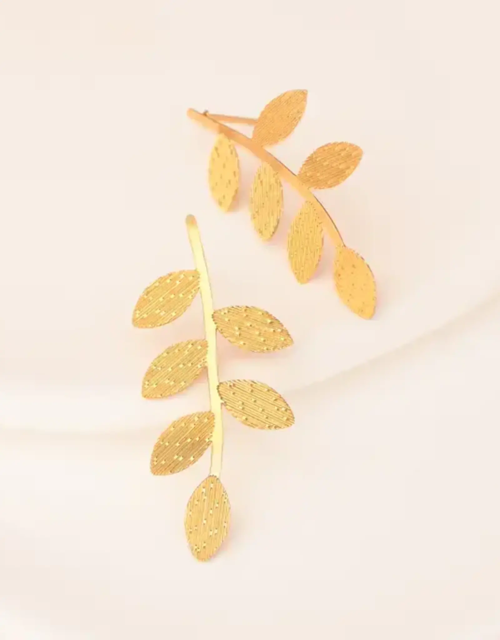 Starfish Project Flourish Vine Leaf Earrings