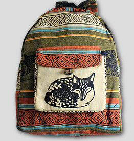 Ganesh Himal Blockprint Cotton Backpack - Assorted