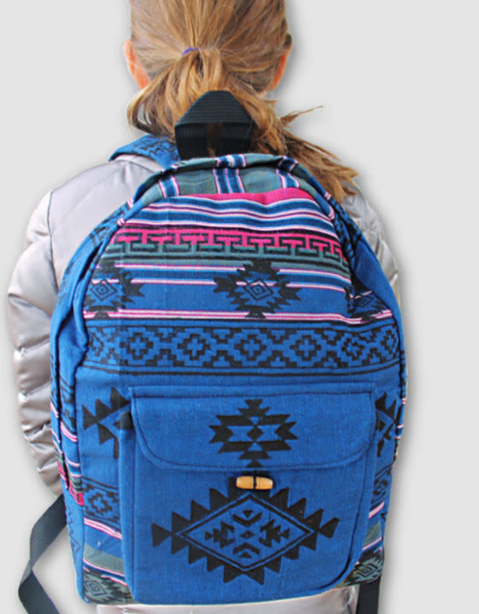 Ganesh Himal Blockprint Cotton Backpack - Assorted