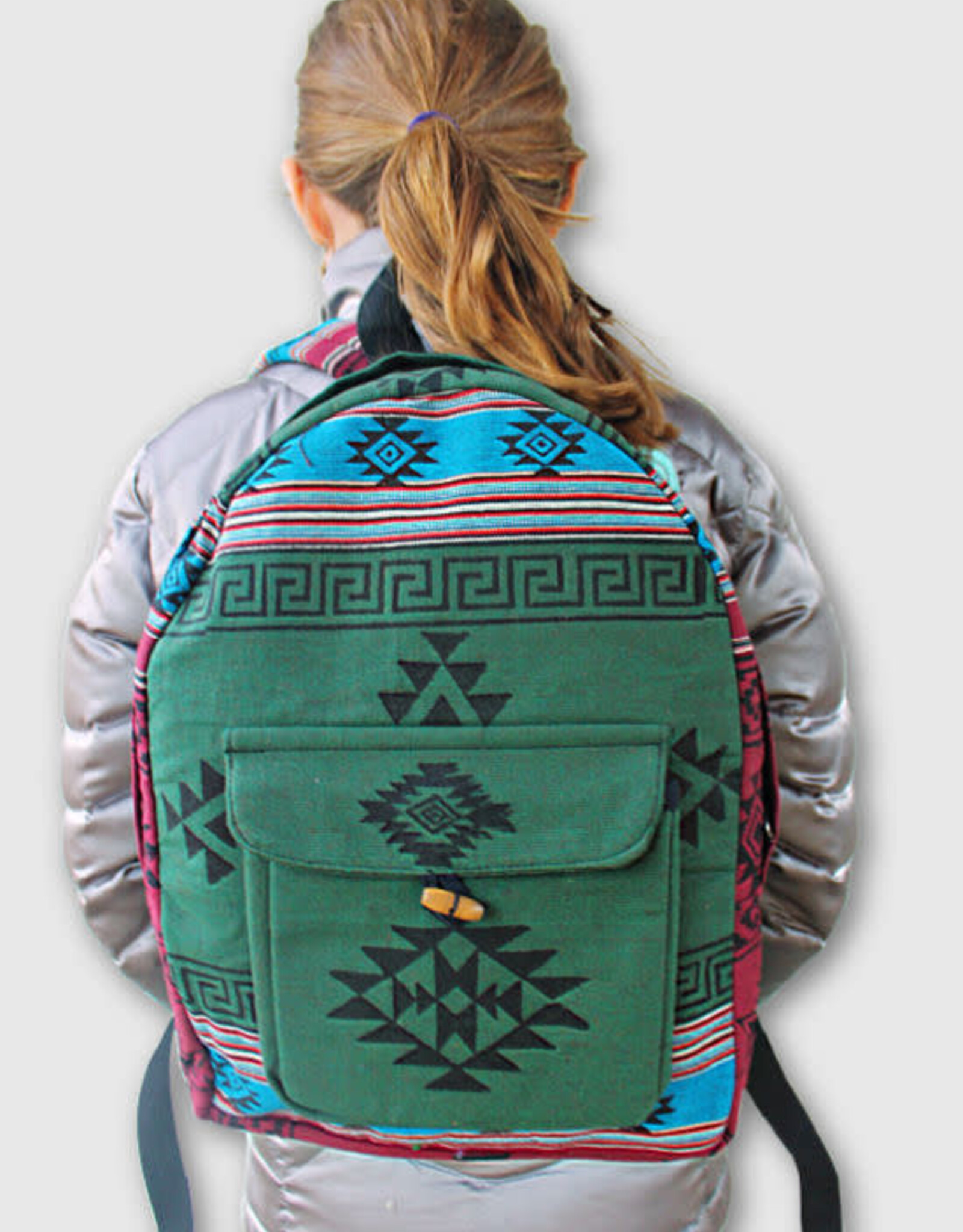 Ganesh Himal Blockprint Cotton Backpack - Assorted