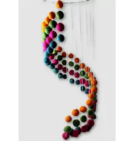 Ganesh Himal Felt Ball Mobile