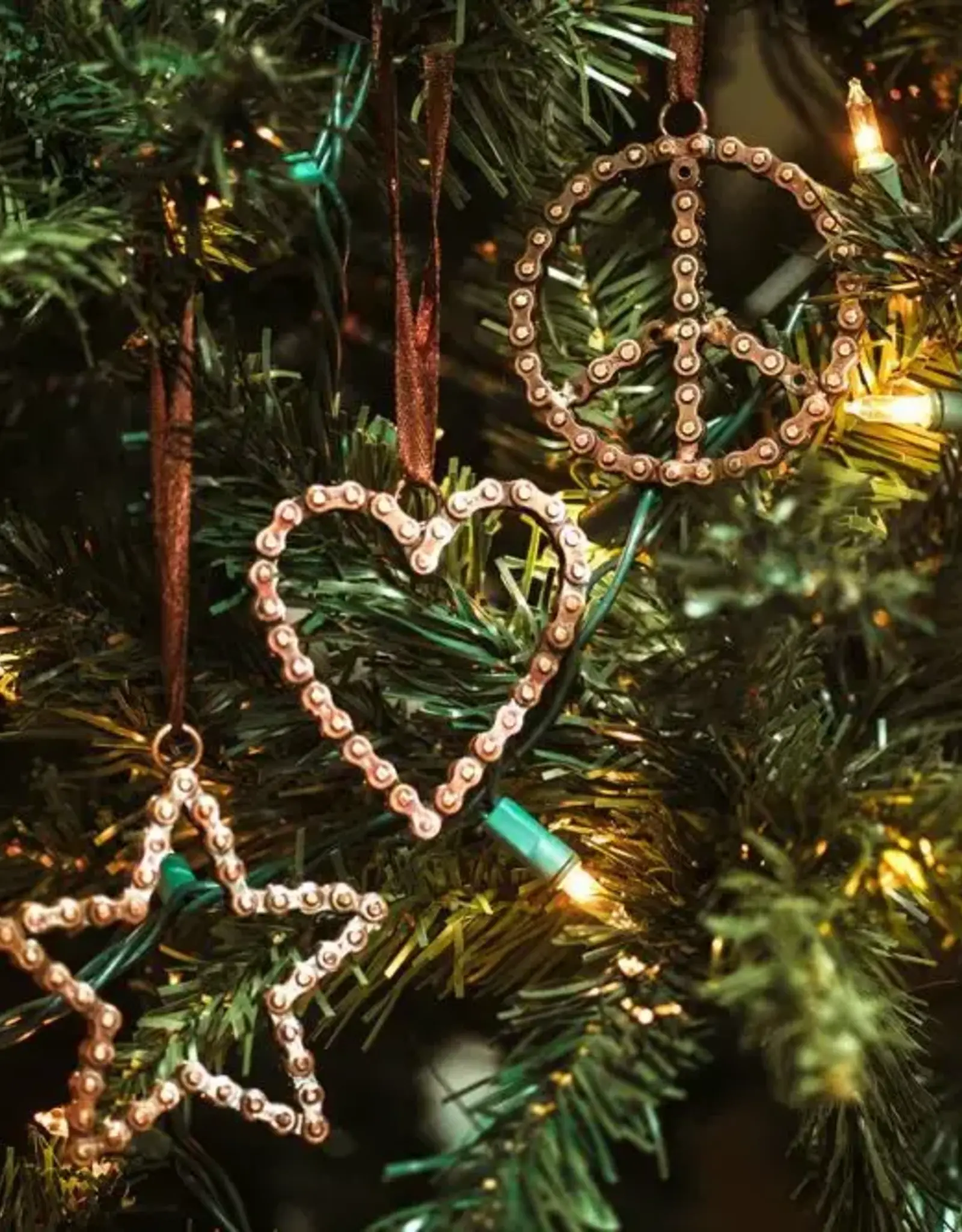 Mira Fair Trade Peace Bike Chain Ornament