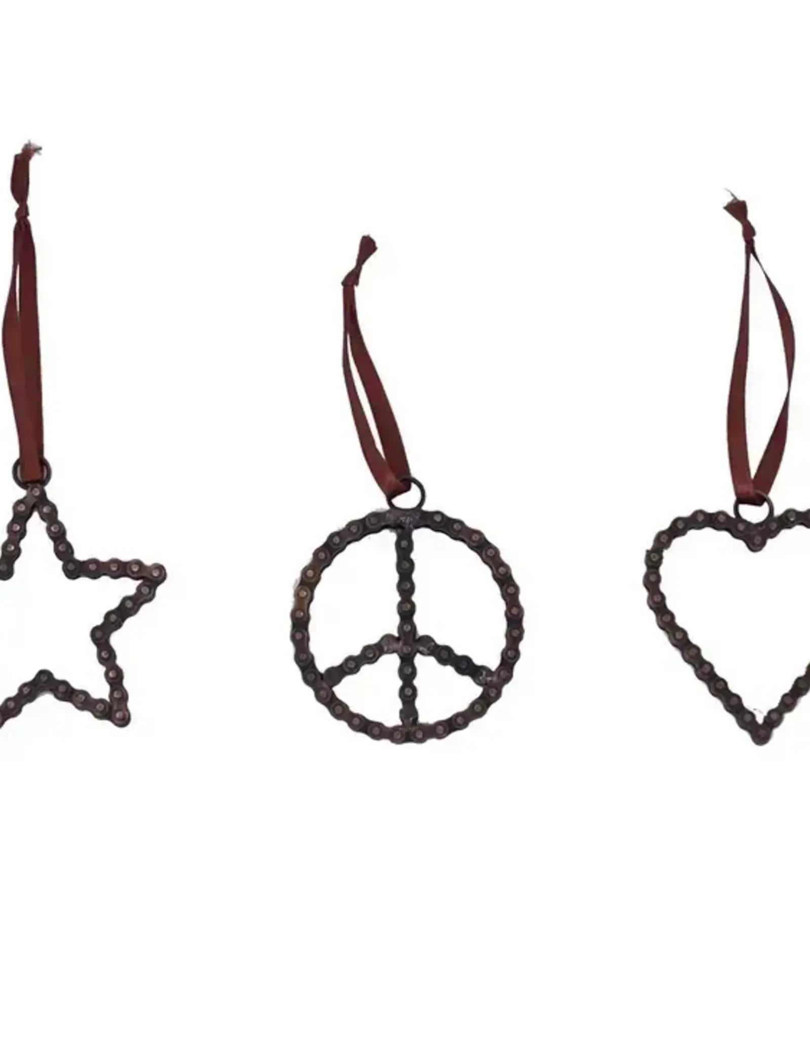 Mira Fair Trade Peace Bike Chain Ornament