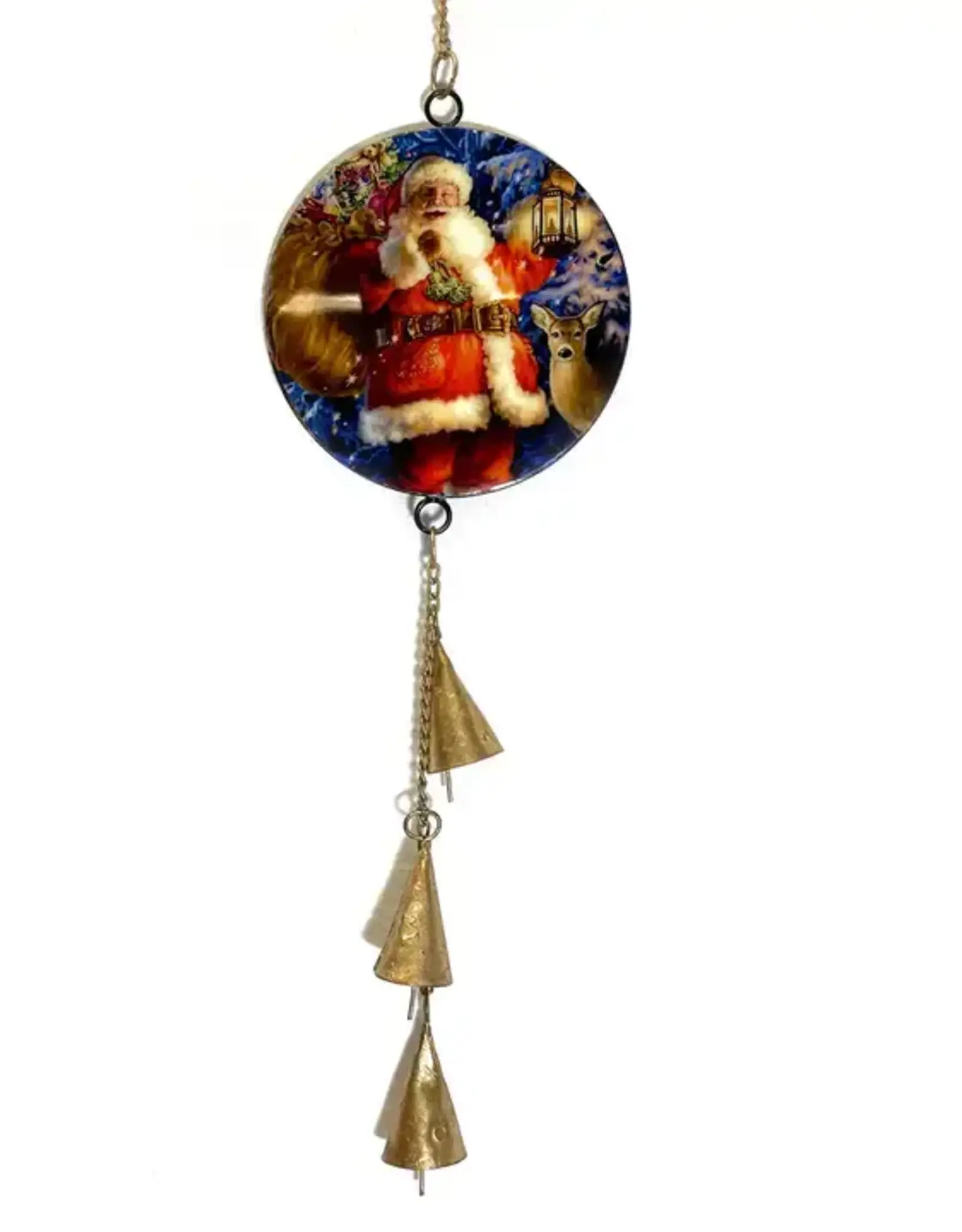 Mira Fair Trade Vintage Santa Chime