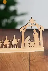 Ten Thousand Villages Wisemen Pine Wood Nativity