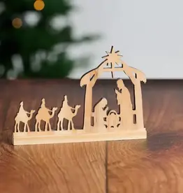 Ten Thousand Villages Wisemen Pine Wood Nativity