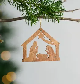 Ten Thousand Villages Holy Night Cinnamon Bark Ornament
