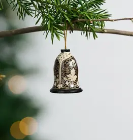 Ten Thousand Villages Painted Wood Bell Ornament