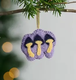 Ten Thousand Villages Felt Mushroom Trio Ornament
