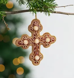 Ten Thousand Villages Modern Victorian Satin Ornament
