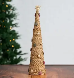 Ten Thousand Villages Paper Stars & and Hogla Tree - 21"