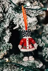 Ten Thousand Villages Santa Cat Claws Felt Ornament