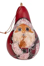 Ten Thousand Villages Santa Gourd Ornament