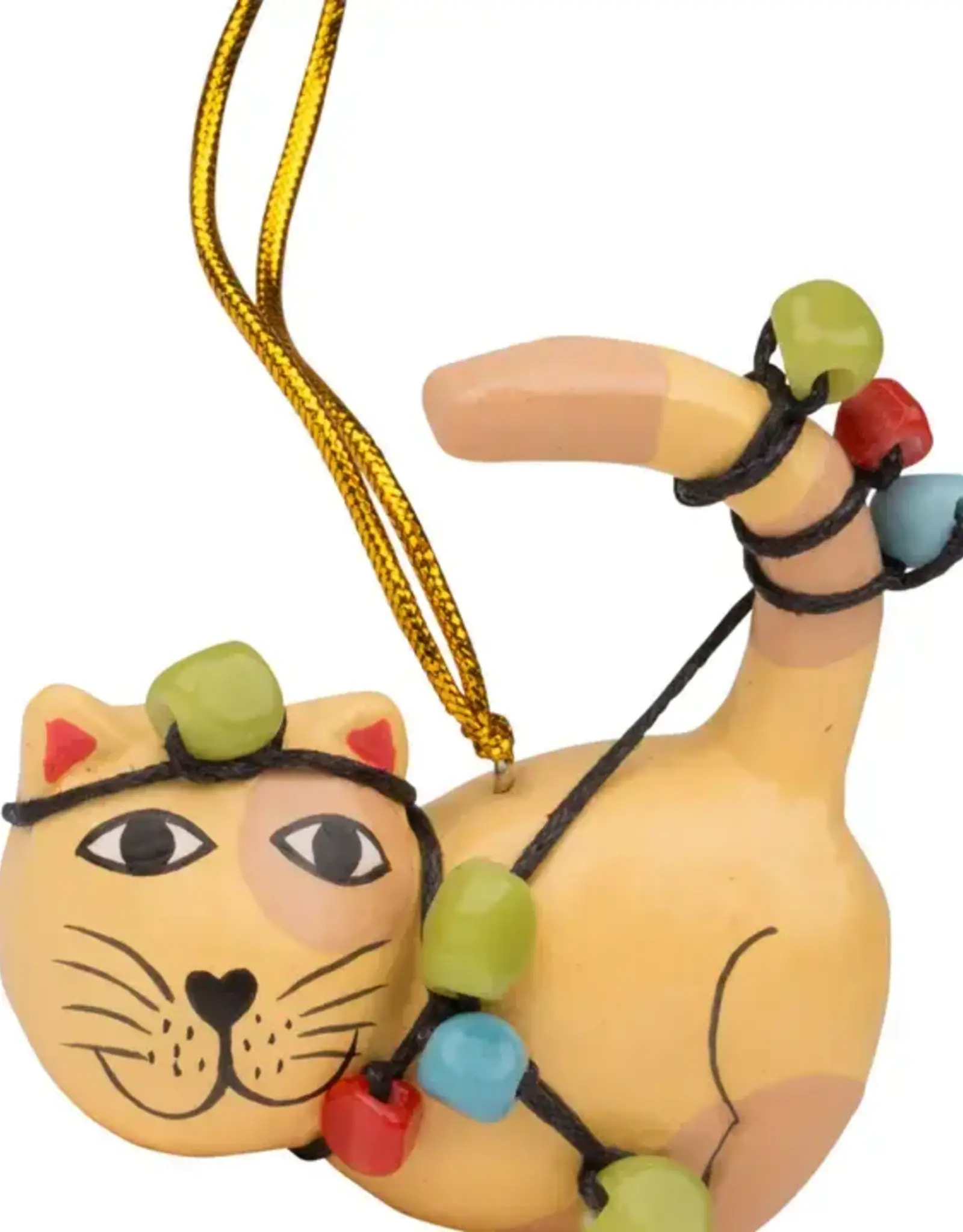 Ten Thousand Villages Tangled Up Cat Ornament