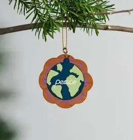 Ten Thousand Villages Peace On Earth Globe Ornament - Collectible 2024