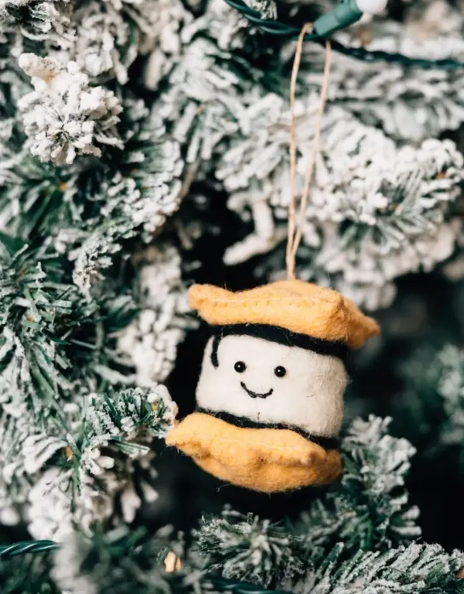 Ten Thousand Villages S'More Felt Ornament