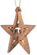 Ten Thousand Villages Olive Wood Star Nativity