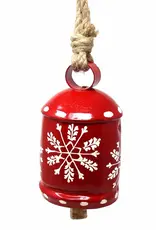 Global Crafts Rustic Snowflake Hanging Bell