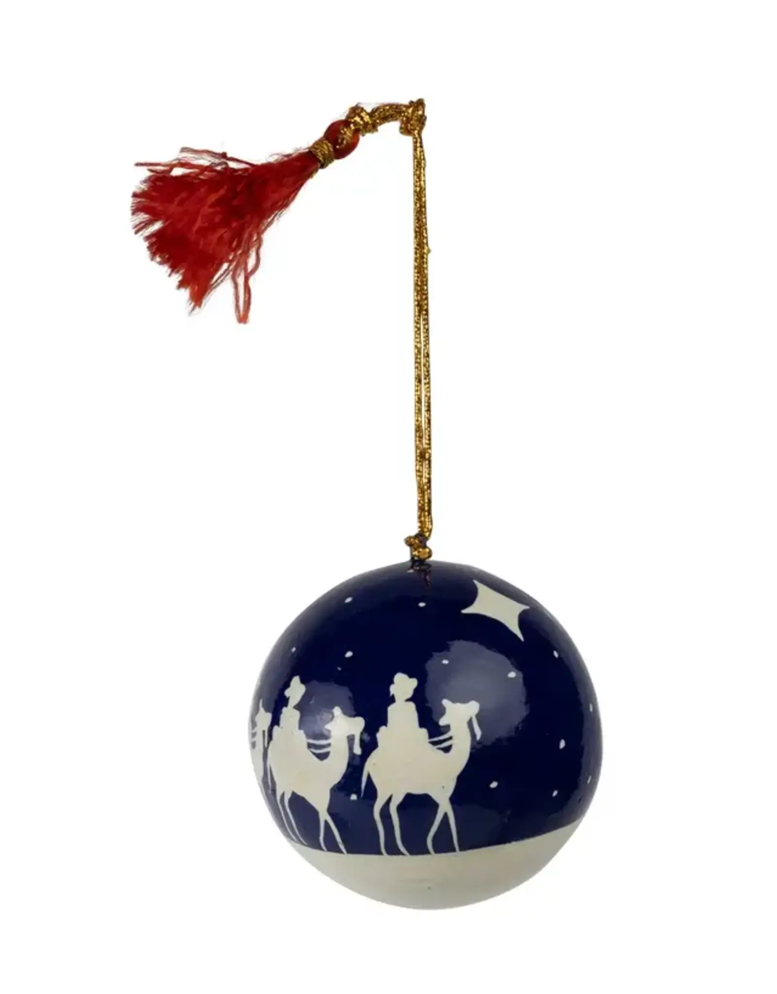 Ten Thousand Villages Three Wisemen Ball Ornament