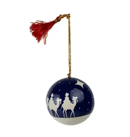 Ten Thousand Villages Three Wisemen Ball Ornament