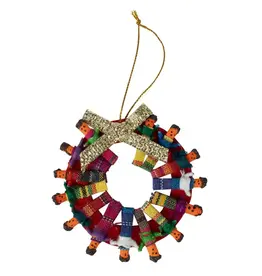 Ten Thousand Villages Around the World Wreath Ornament
