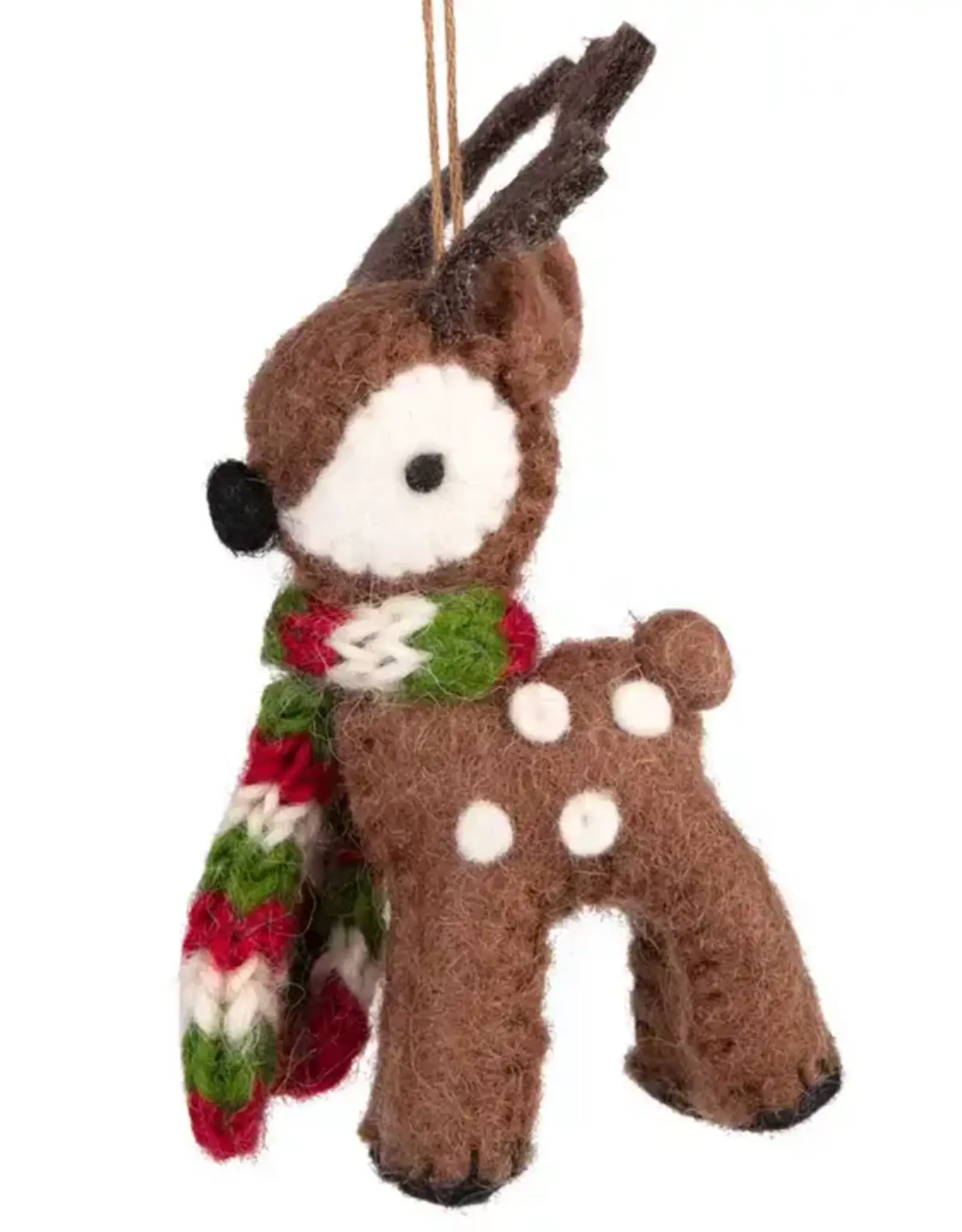 Ten Thousand Villages Cuddly Reindeer Ornament