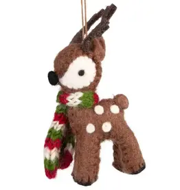 Ten Thousand Villages Cuddly Reindeer Ornament