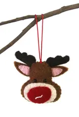 Global Crafts Red Nosed Rudolph Ornament