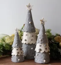 Global Crafts Silver and White Christmas Tree Decor (Medium)