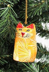 Global Crafts Orange Cat Ornament