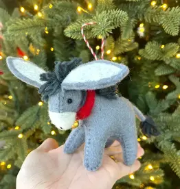 Ornaments 4 Orphans Wool Donkey Ornament