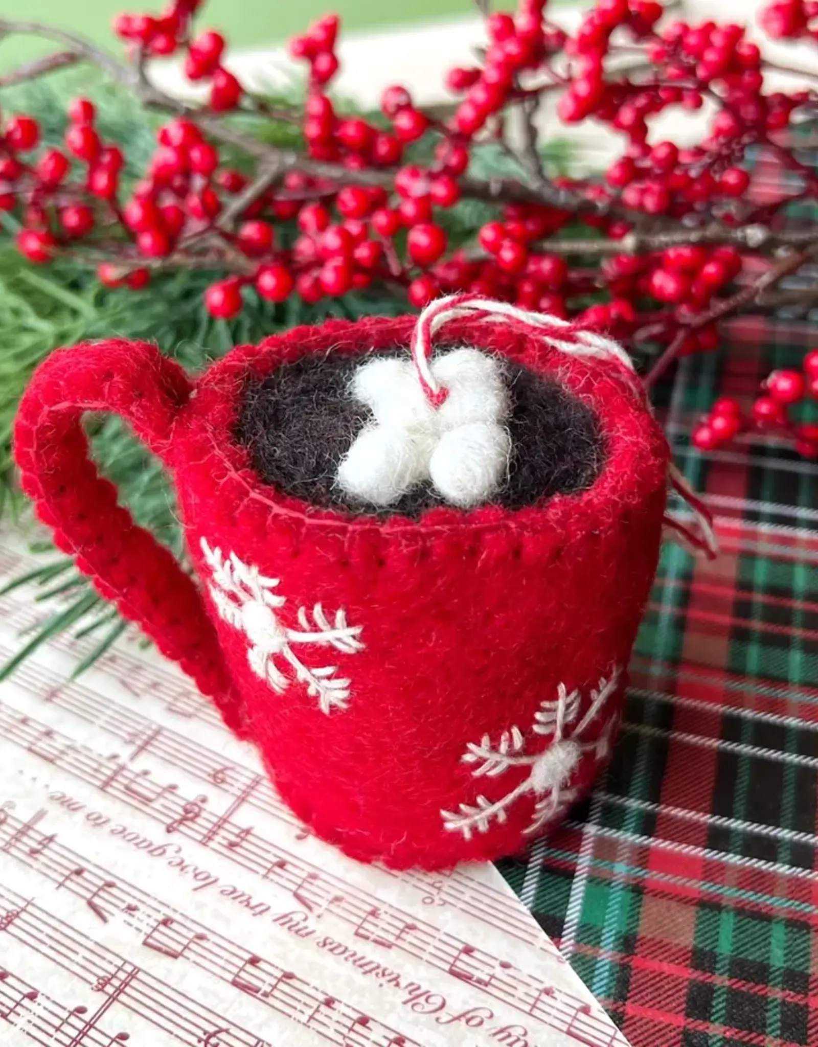 Ornaments 4 Orphans Wool Hot Chocolate Ornament