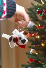 Ornaments 4 Orphans Spotted Wool Dog Ornament