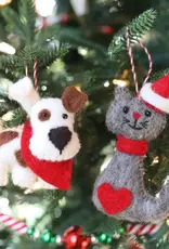 Ornaments 4 Orphans Spotted Wool Dog Ornament