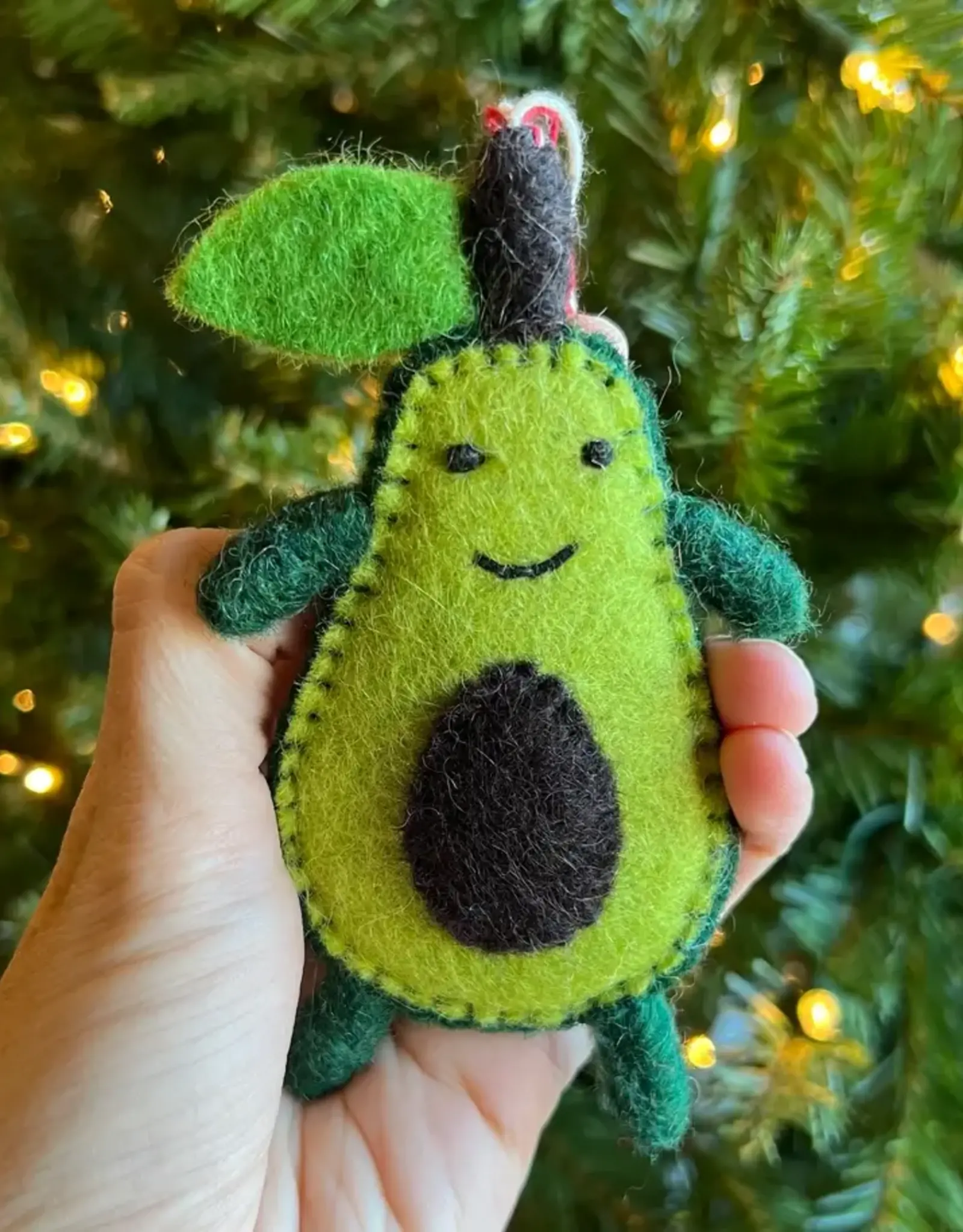 Ornaments 4 Orphans Smiling Avocado Ornament