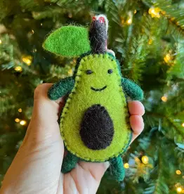Ornaments 4 Orphans Smiling Avocado Ornament